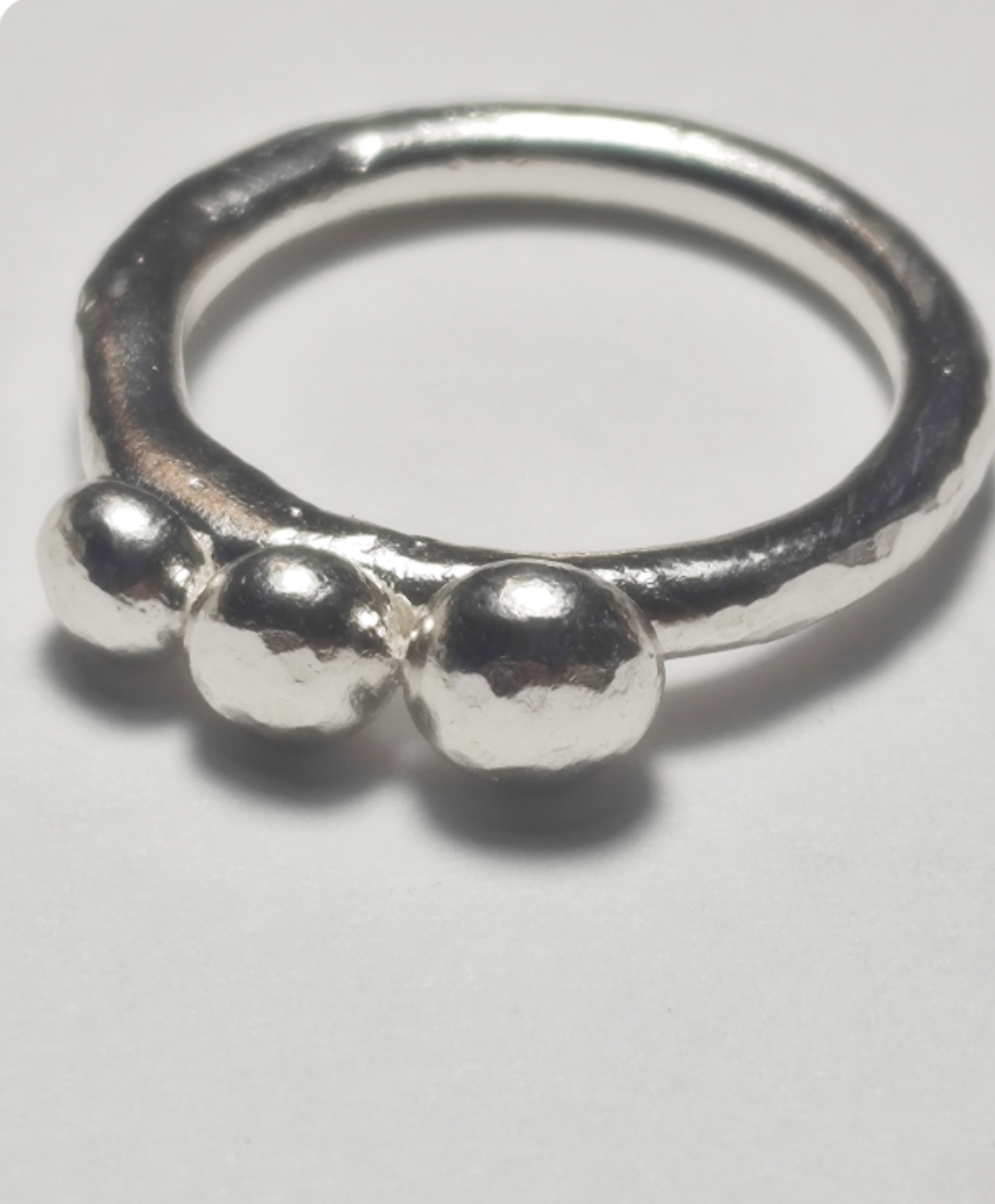 Silver Pebble Ring