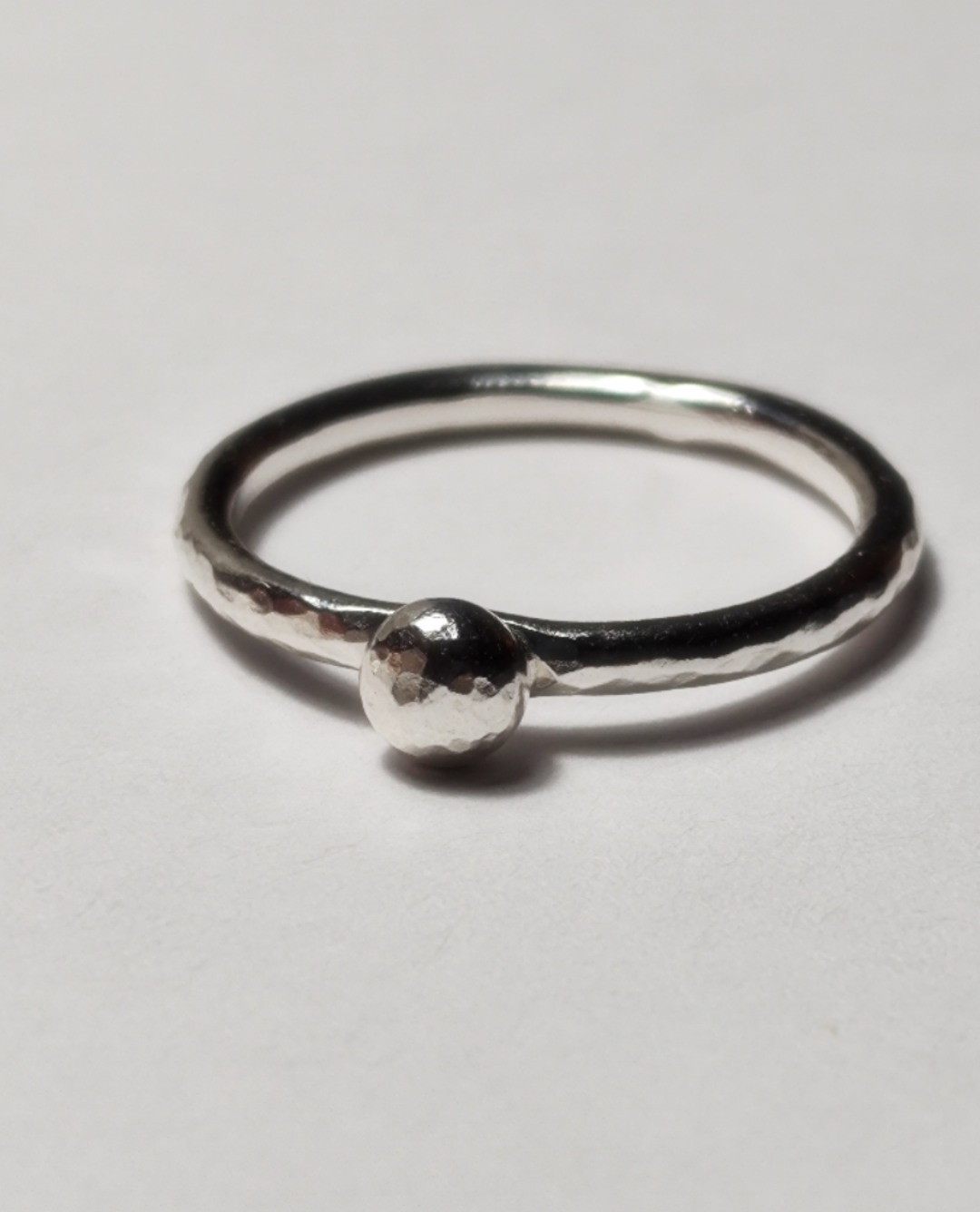 Silver Ball Ring