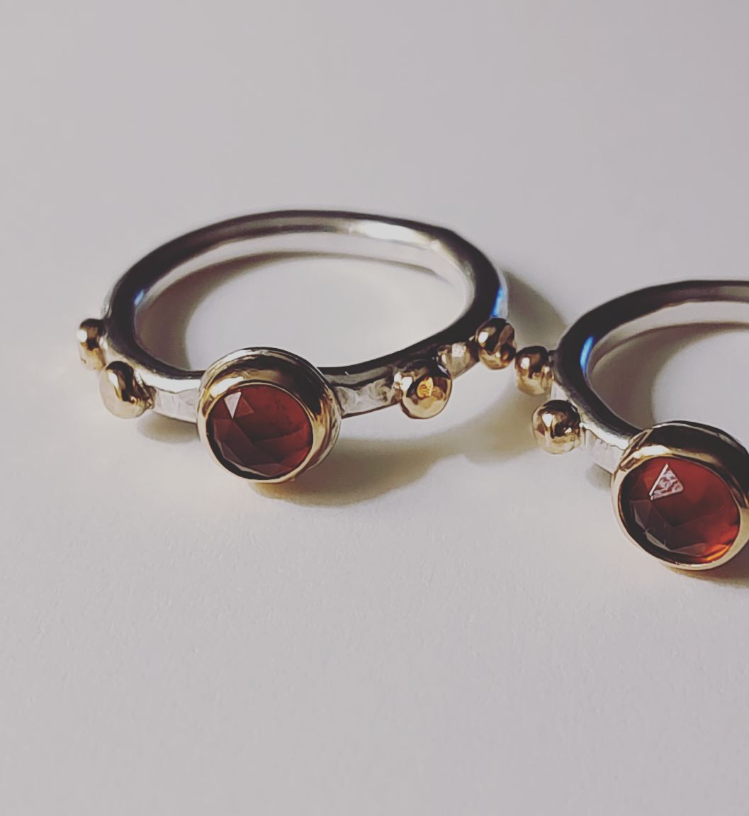 The Watch Tower Ring-Mozambique Garnet