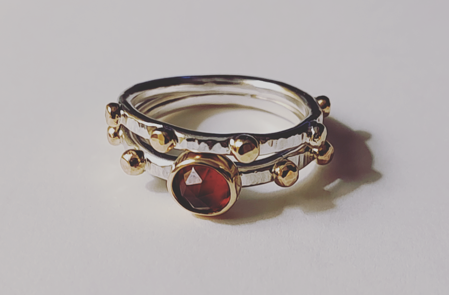 The Watch Tower Ring-Mozambique Garnet
