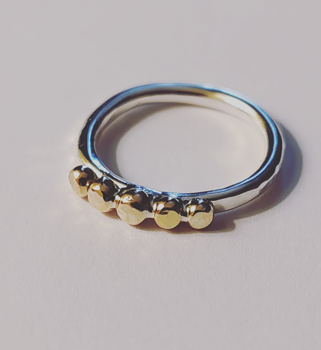 The River Pebble Ring: size 5/thick band