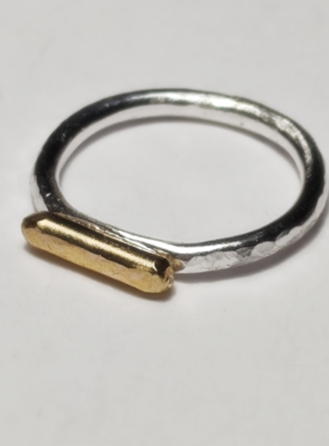 The Golden Bar Stacking Ring