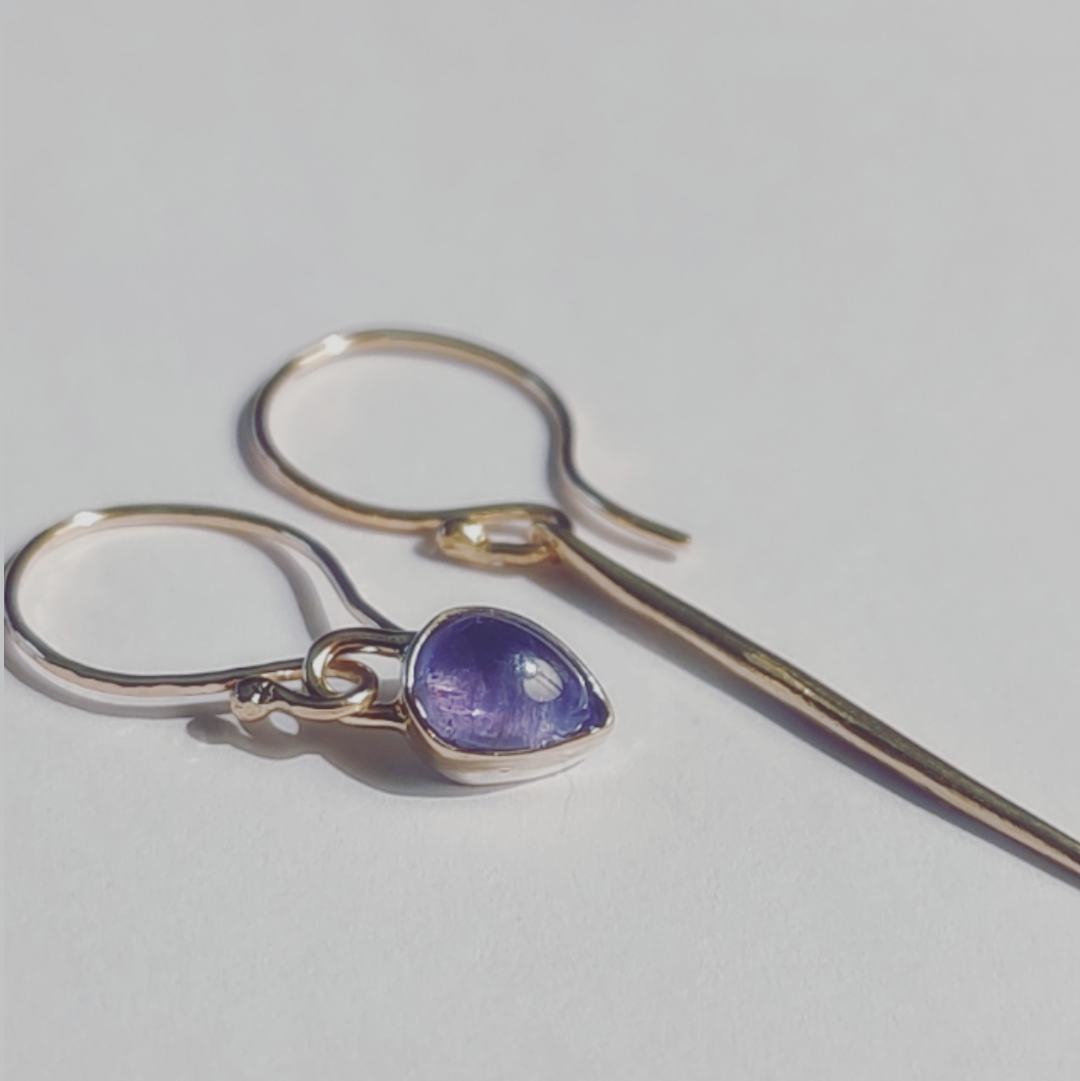 Mixed Charm Earrings - Tanzanite