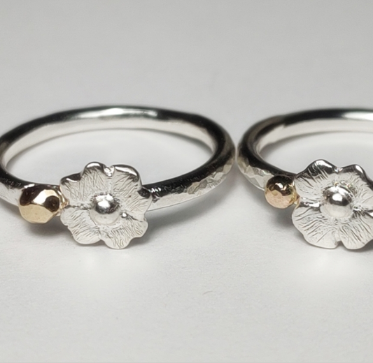 Dogwood Flower Stacking Ring