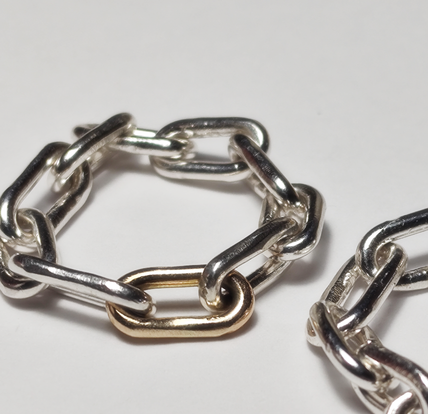 Unity Chain Ring Mixed Metal