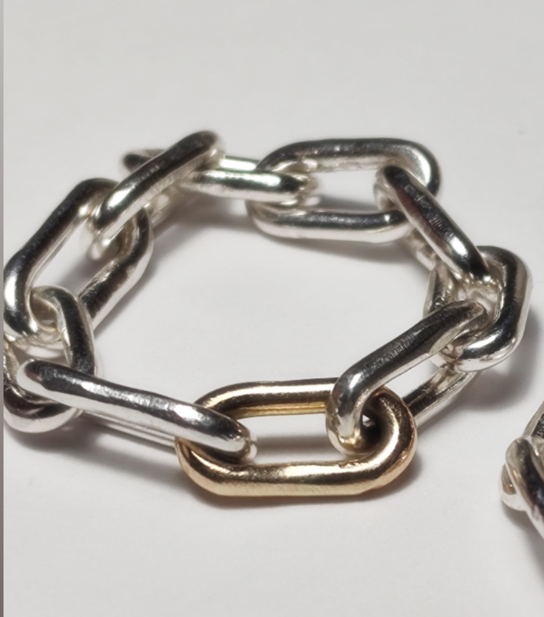 Unity Chain Ring Mixed Metal