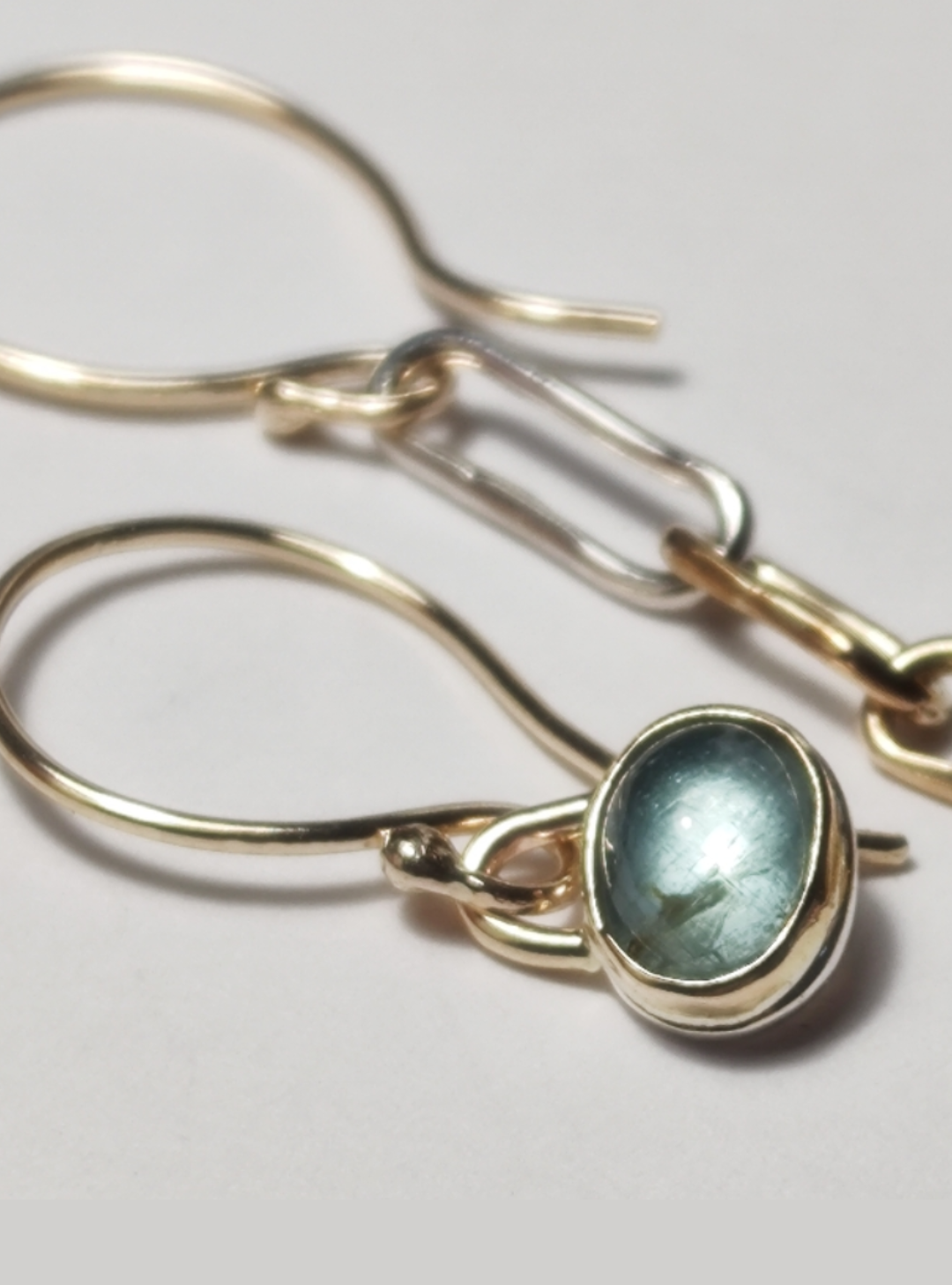 Mixed Charm Earrings - Light Blue Tourmaline