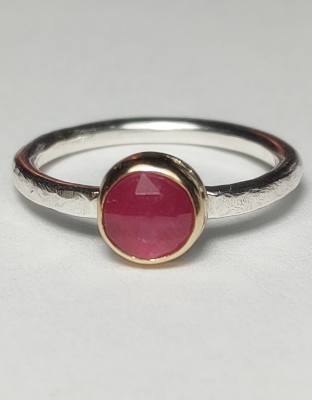 Pink Sapphire Stacking Ring