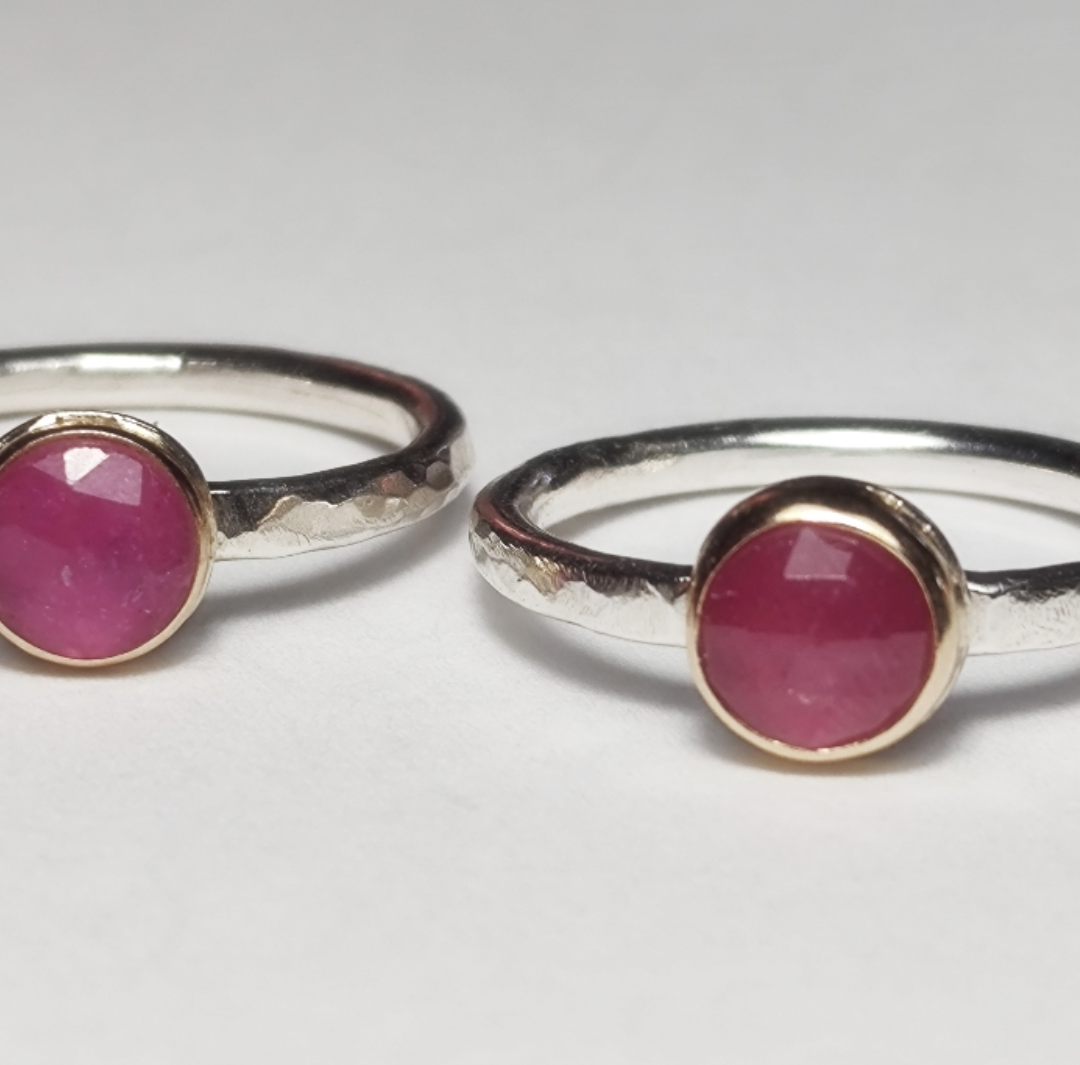 Pink Sapphire Stacking Ring