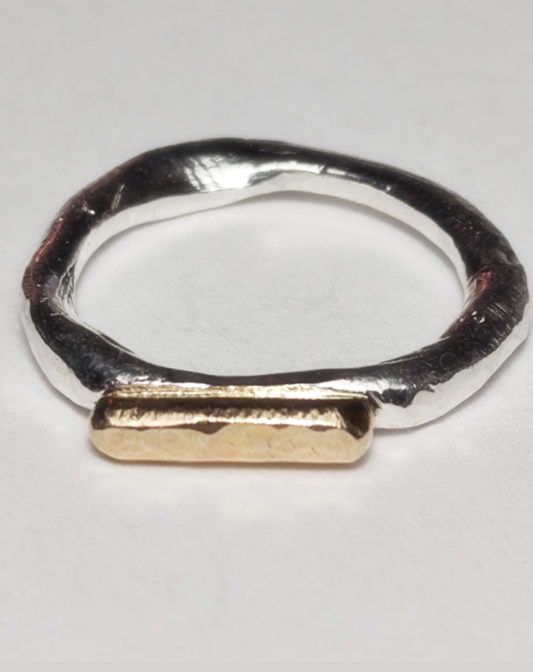 The Gold Bar Stacking Ring