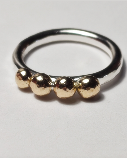Gold Pebble Ring