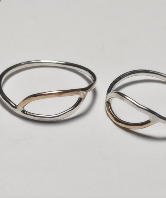 Mixed Metal Flow Ring - Medium