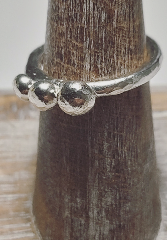 Silver Pebble Ring