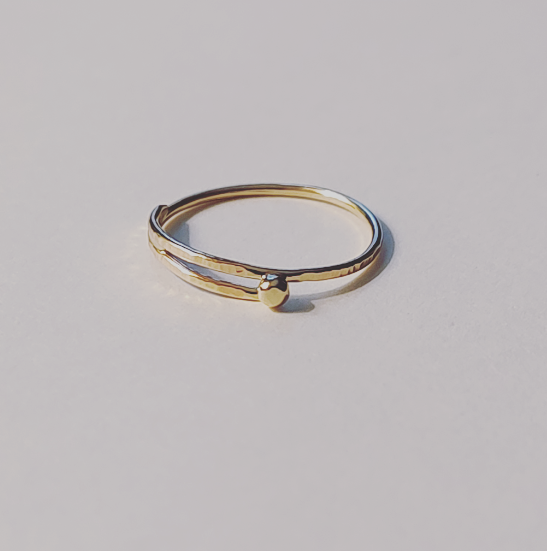 Golden Orbit Ring