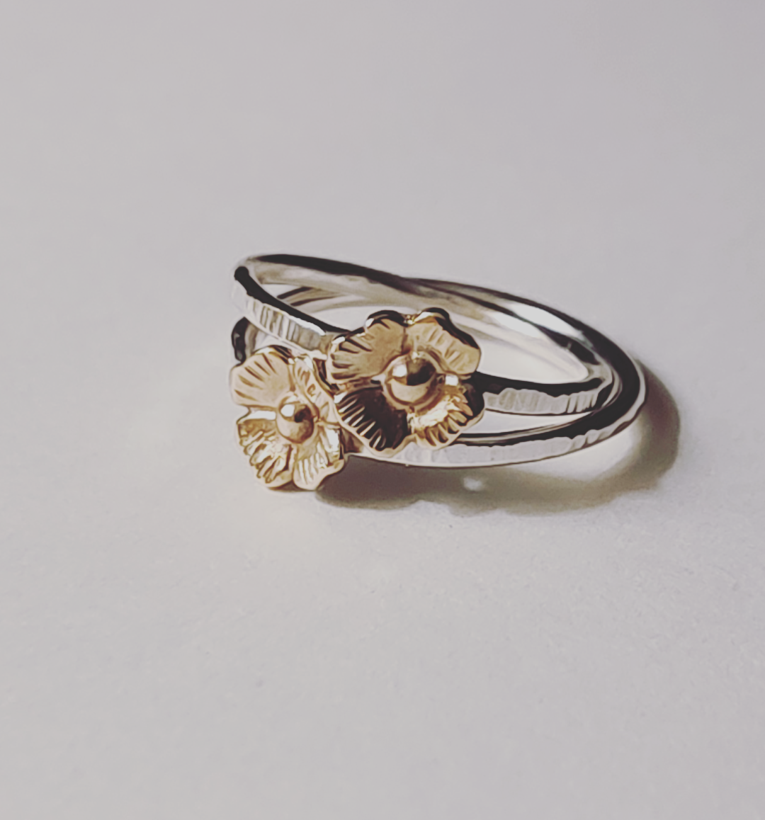 Dogwood Flower Stacking Ring