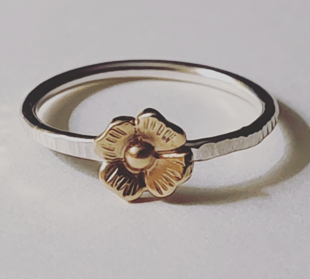 Dogwood Flower Stacking Ring