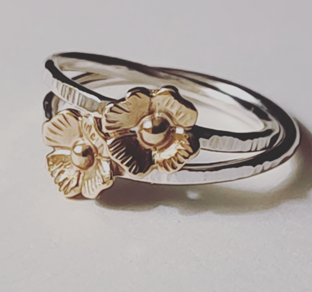 Dogwood Flower Stacking Ring