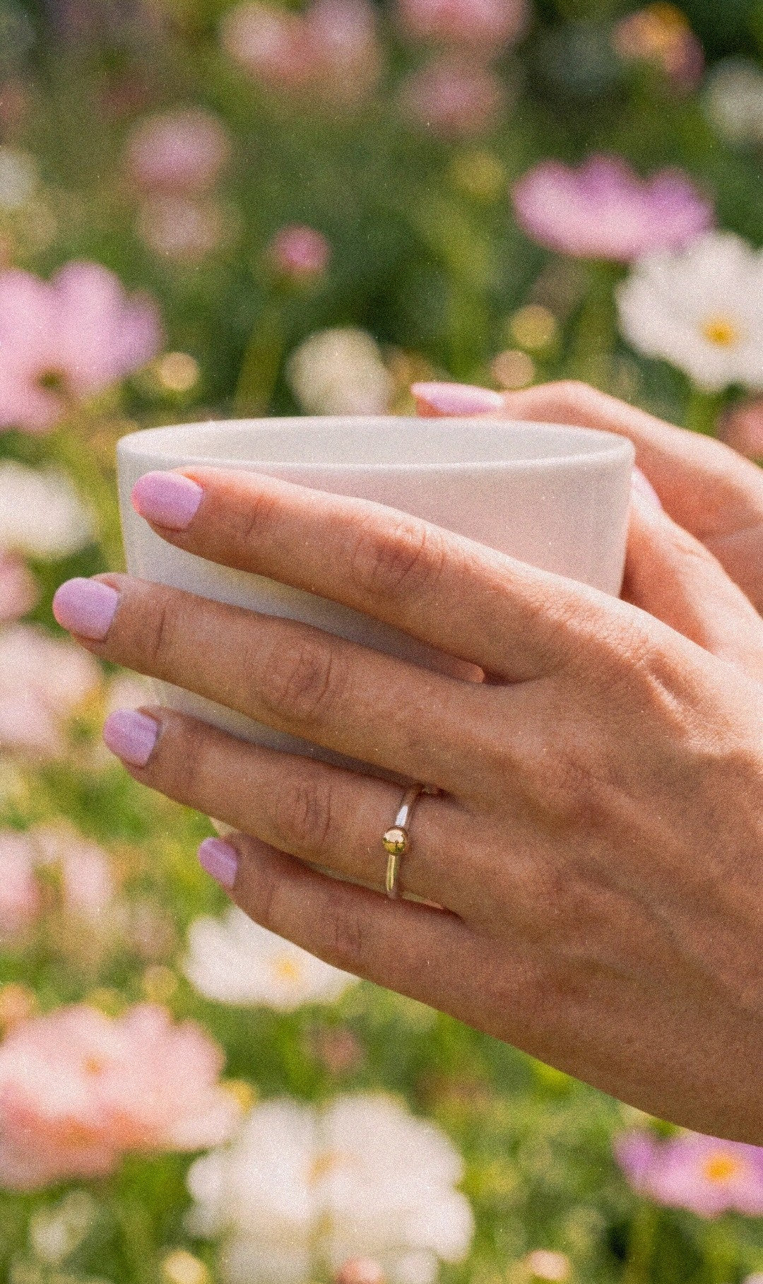 The Gold Ball Stacking Ring