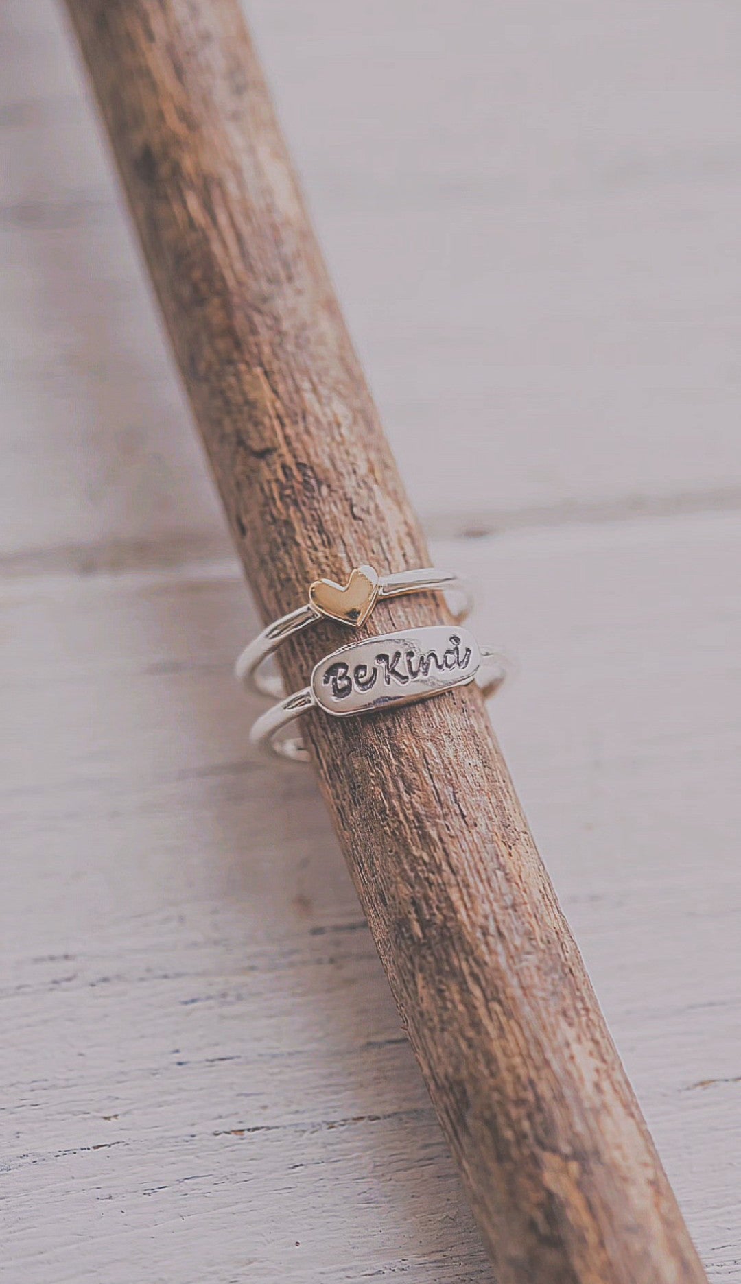 Be Kind Stacking Ring