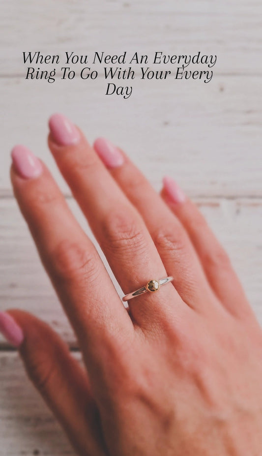 The Gold Ball Stacking Ring